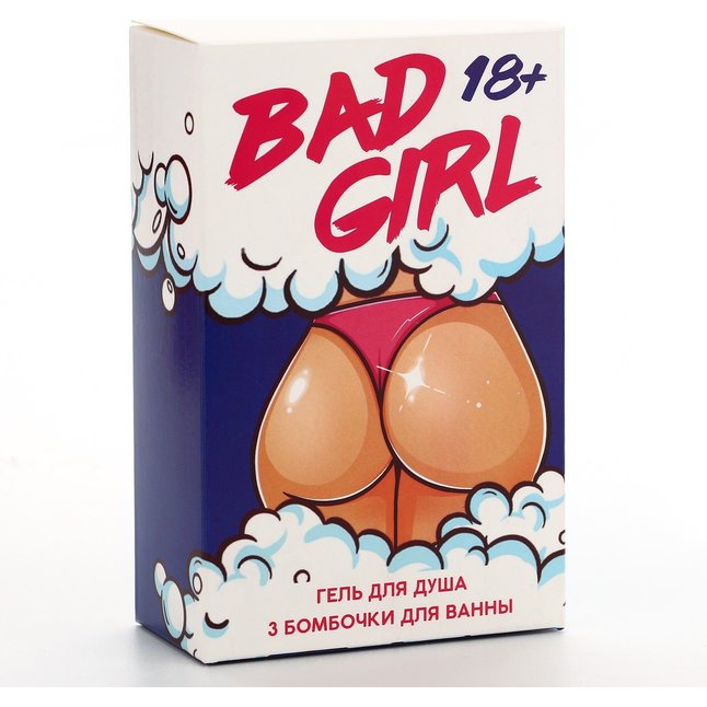 Подарочный набор Bad Girl: гель для душа и бомбочки для ванны. Фотография 6.