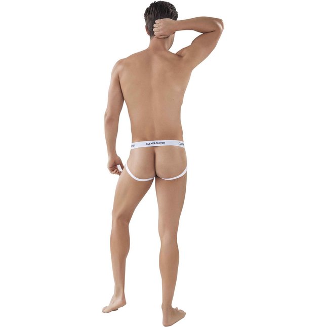 Белые мужские трусы-джоки Oporto Jockstrap. Фотография 3.