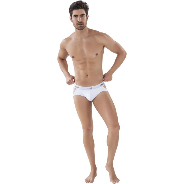 Белые мужские трусы-джоки Oporto Jockstrap. Фотография 4.