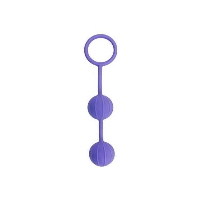Фиолетовые вагинальные шарики с петелькой для извлечения