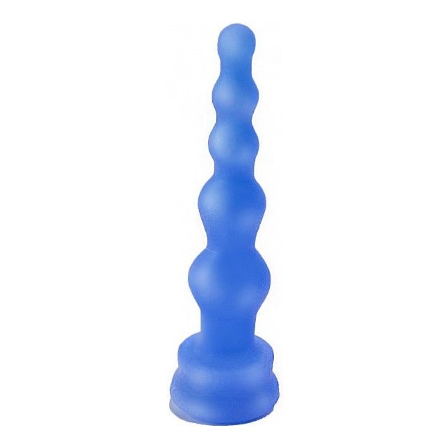 Синий гелевый плаг-ёлочка - 17,5 см