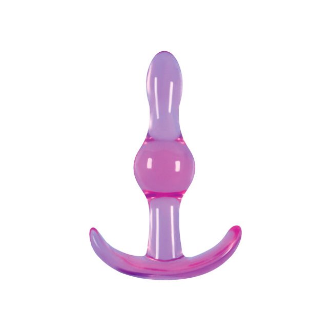 Фиолетовая анальная пробка Jelly Rancher T-Plug Wave - 9,7 см - Jelly Rancher