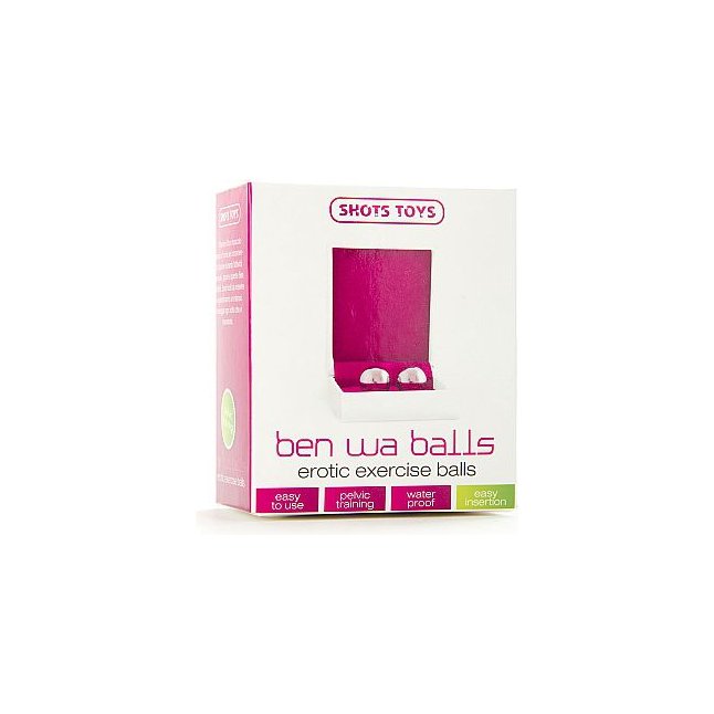 Серебристые вагинальные шарики Ben Wa - Shots Toys. Фотография 2.