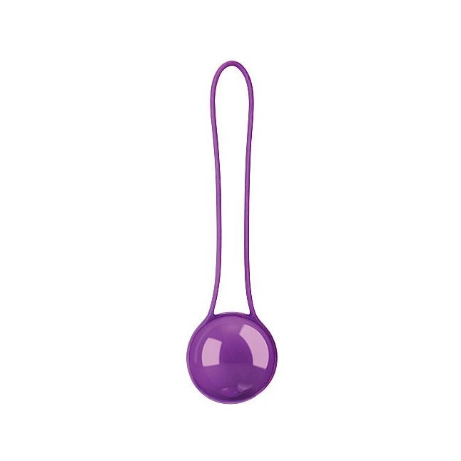 Фиолетовый вагинальный шарик Pleasure Ball Deluxe - Shots Toys