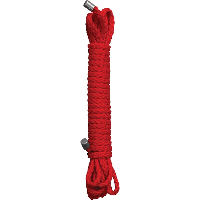 Красная веревка для бандажа Kinbaku - 10 м - Ouch!