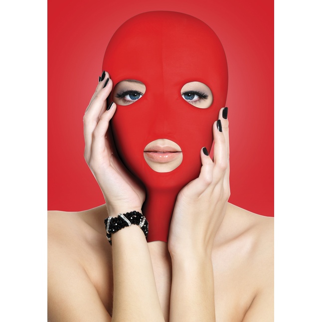 Красная маска на лицо с вырезами Subversion - Ouch!