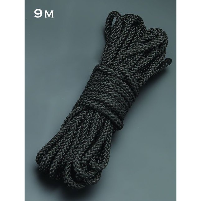 Черная веревка для связывания - 9 м - BDSM accessories