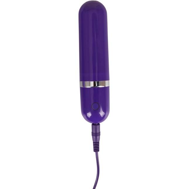 Фиолетовый анально-вагинальный вибратор с выносным блоком управления - 16 см - You2Toys. Фотография 3.