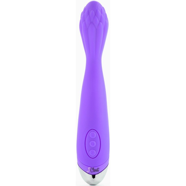 Фиолетовый вибратор для G-стимуляции THE LOUISE - 21,6 см