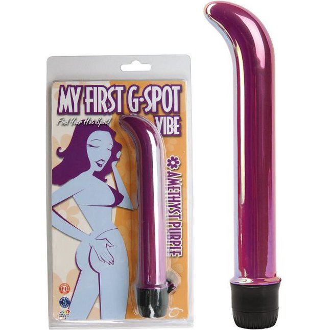 Фиолетовый вибратор для точки G My First G-Spot Vibe - 19 см - My First