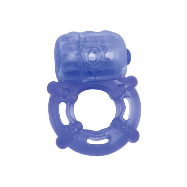 Голубое эрекционное кольцо с вибрацией Climax Juicy Rings - Climax
