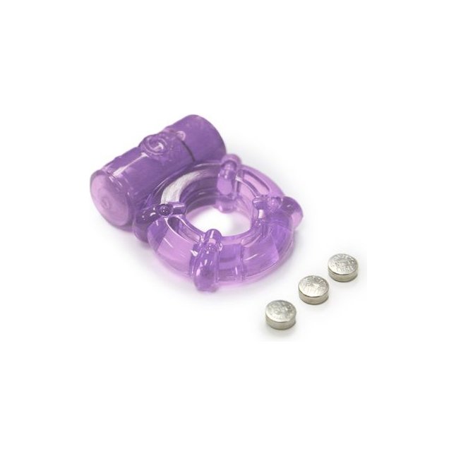 Фиолетовое эрекционное кольцо с вибрацией Climax Juicy Rings - Climax. Фотография 2.