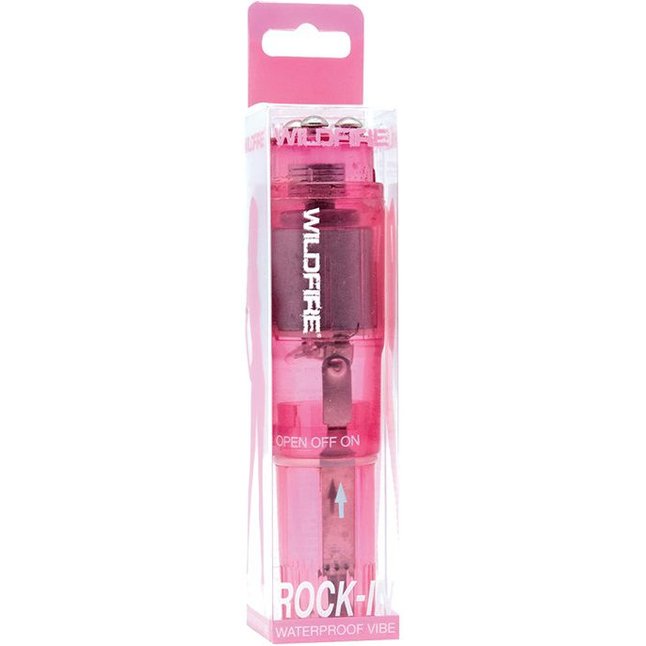 Розовая водонепроницаемая виброракета Wildfire Rock-In Waterproof Massager - Wildfire. Фотография 2.