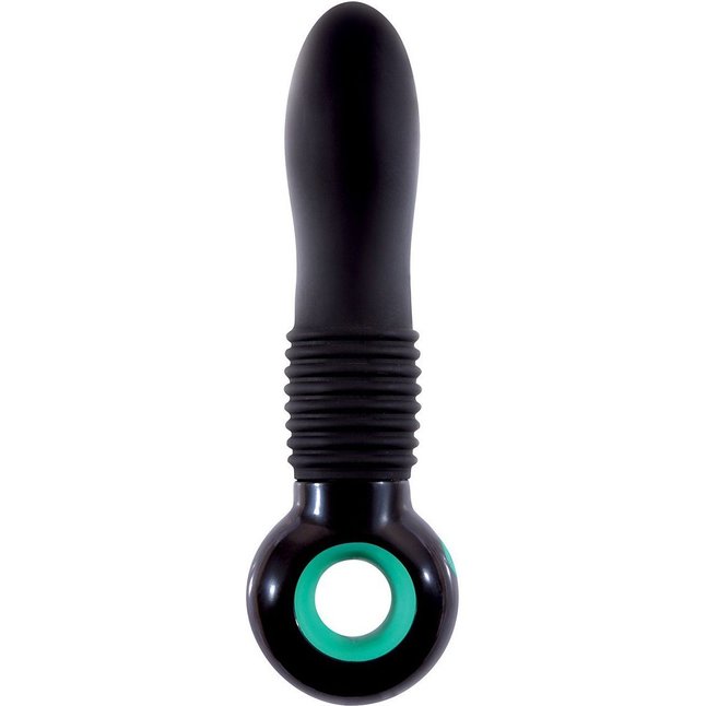 Чёрный вибратор с подсветкой Envie Smooth - 18 см - Silicone Vibe Massagers