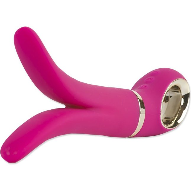 Ярко-розовый анатомический вибромассажер Fun Toys Gvibe 2 - 18 см. Фотография 6.