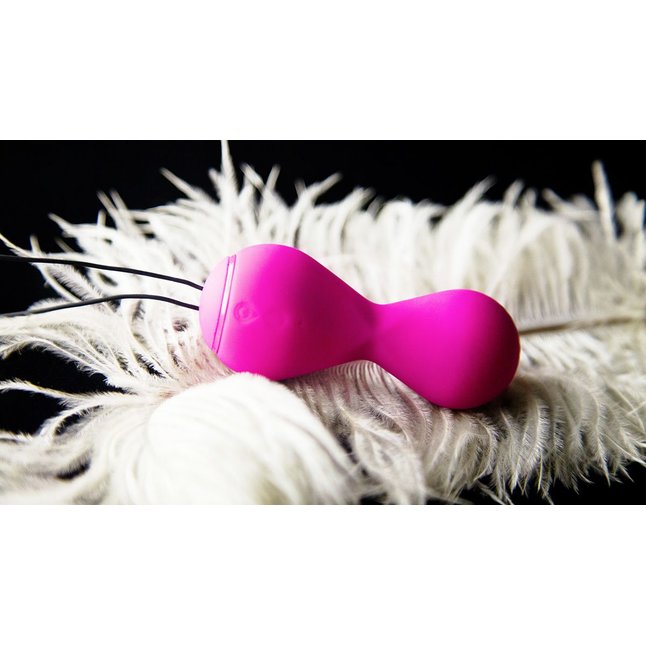 Ярко-розовые вагинальные шарики Gballs2 App. Фотография 2.