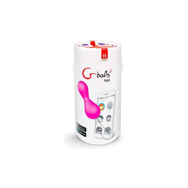 Ярко-розовые вагинальные шарики Gballs2 App. Фотография 4.