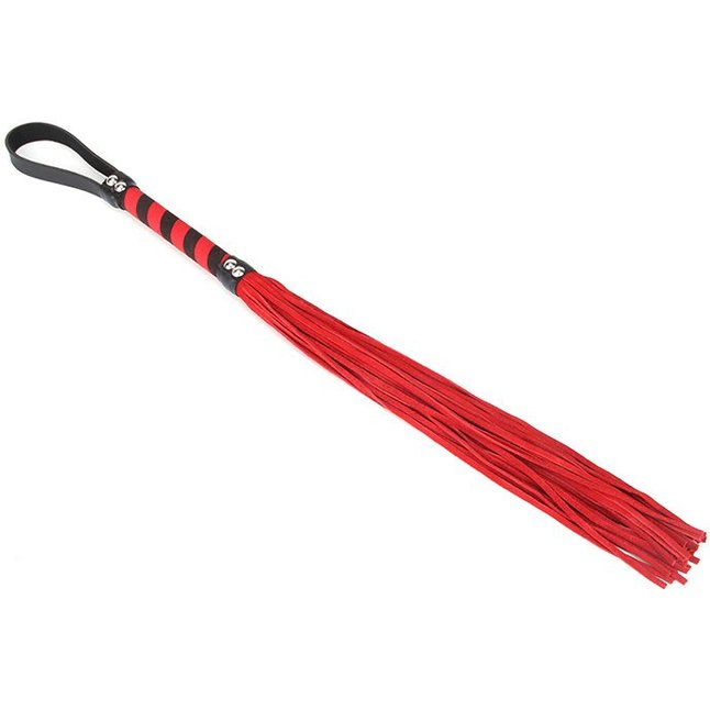 Мягкая плеть c красными шнурами Devil Lash - 58 см