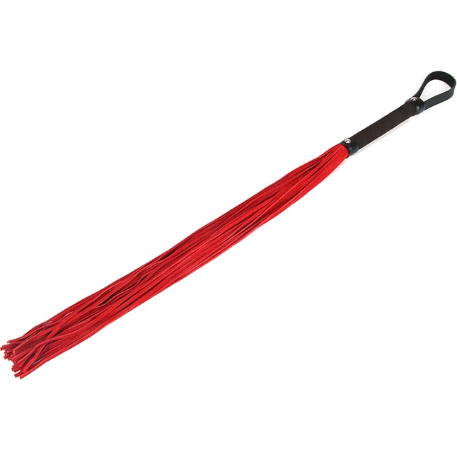 Мягкая плеть c красными шнурами SOFT RED LASH - 58 см