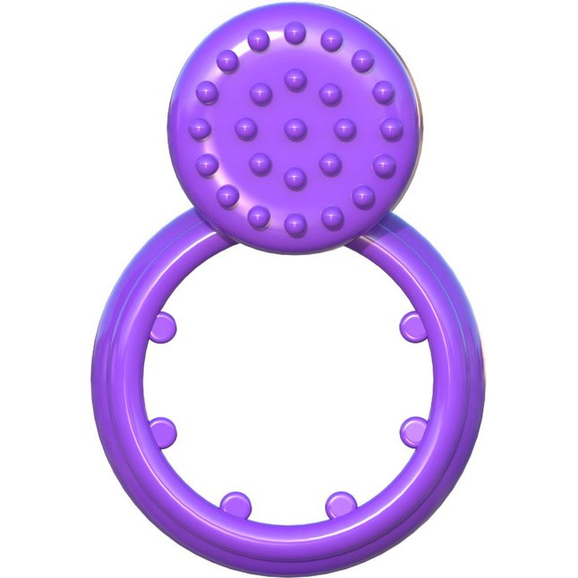 Фиолетовое эрекционное кольцо с вибрацией Sensual Touch Love Ring - Fantasy C-Ringz. Фотография 2.