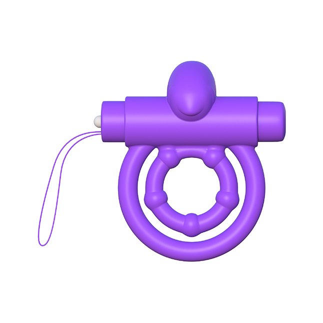 Эрекционное кольцо на пенис и мошонку с вибрацией Remote Control Rabbit Ring - Fantasy C-Ringz. Фотография 6.