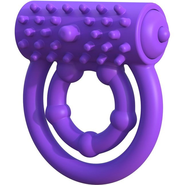 Эрекционное кольцо на пенис и мошонку Vibrating Prolong Performance Ring - Fantasy C-Ringz