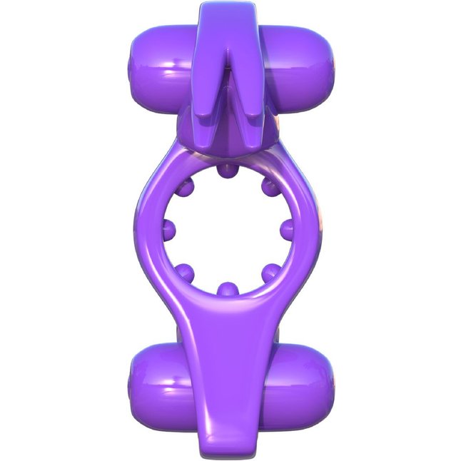 Фиолетовое эрекционное кольцо с вибрацией Wonderful Wabbit - Fantasy C-Ringz. Фотография 3.