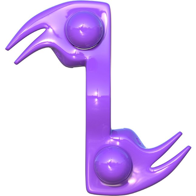 Фиолетовое эрекционное кольцо с вибрацией Wonderful Wabbit - Fantasy C-Ringz. Фотография 4.