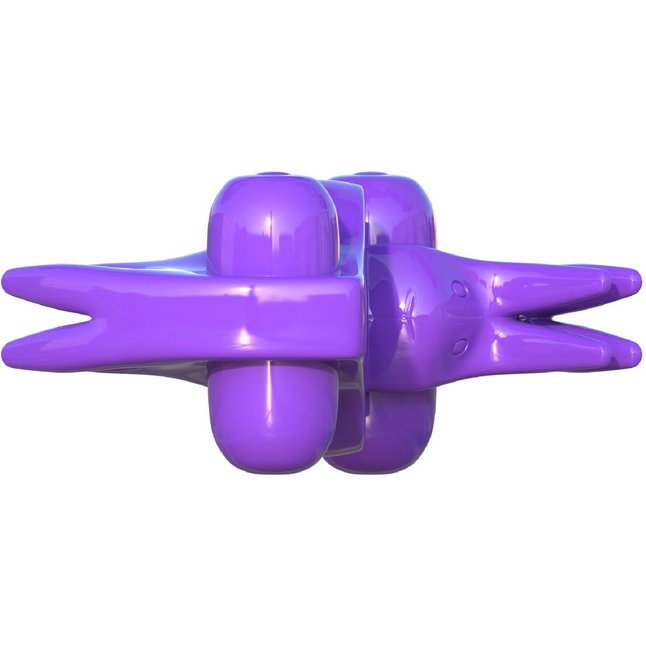 Фиолетовое эрекционное кольцо с вибрацией Wonderful Wabbit - Fantasy C-Ringz. Фотография 5.
