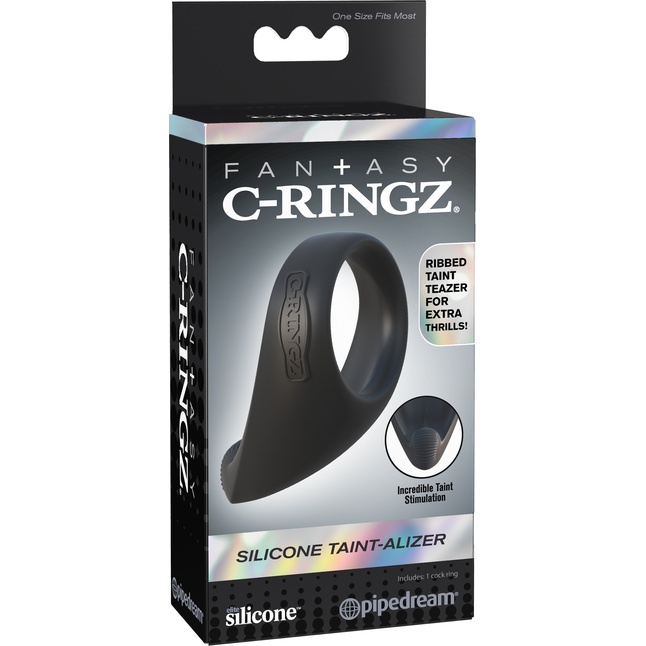 Эрекционное кольцо из силикона Silicone Taint-Alizer - Fantasy C-Ringz. Фотография 9.