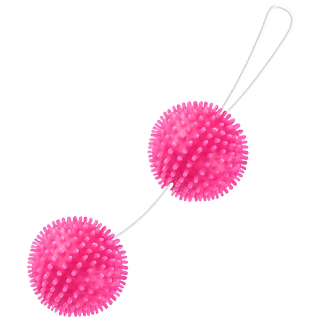 Розовые вагинальные шарики Love Balls. Фотография 2.