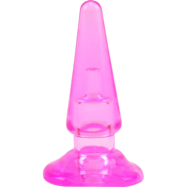 Розовая анальная втулка Sassy - 10,4 см - Hi-Basic