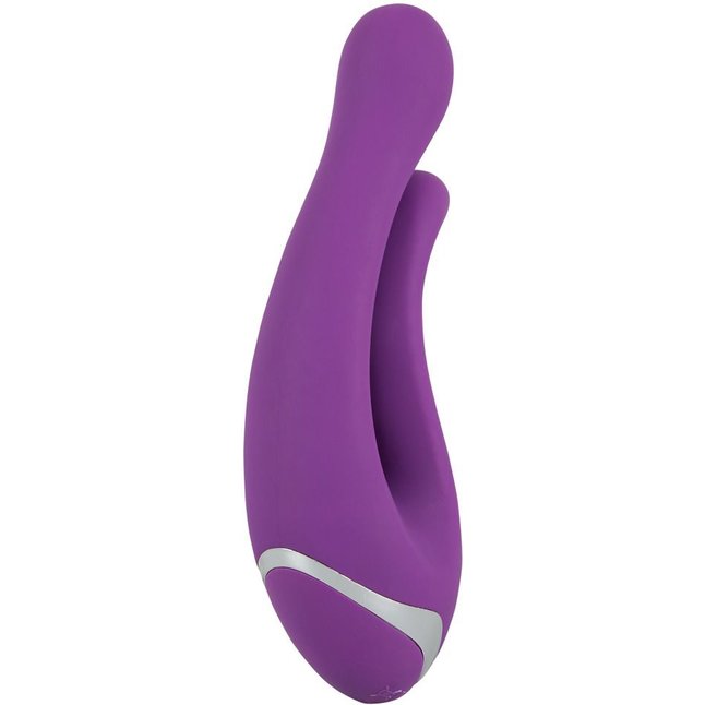 Фиолетовый перезаряжаемый вибратор Javida Double Vibe - JAVIDA