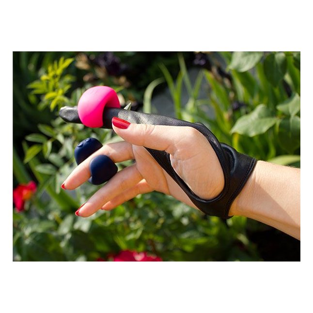 Розовый мини-вибратор на палец Fun Toys Gring. Фотография 5.