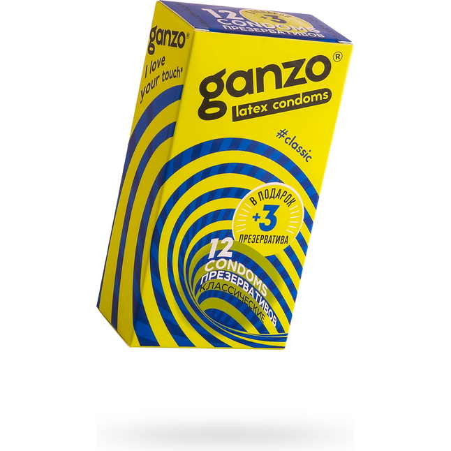Классические презервативы с обильной смазкой Ganzo Classic - 12 шт. Фотография 3.