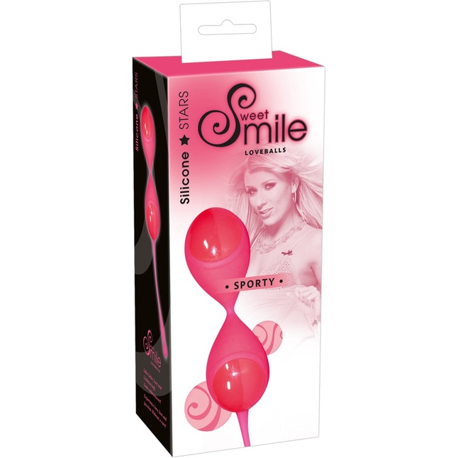 Розовые вагинальные шарики с хвостиком для извлечения - Sweet Smile. Фотография 3.