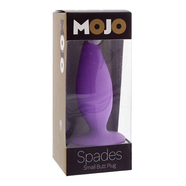 Фиолетовая анальная пробка MOJO SPADES SMALL BUTT PLUG - 10 см - Mojo. Фотография 2.