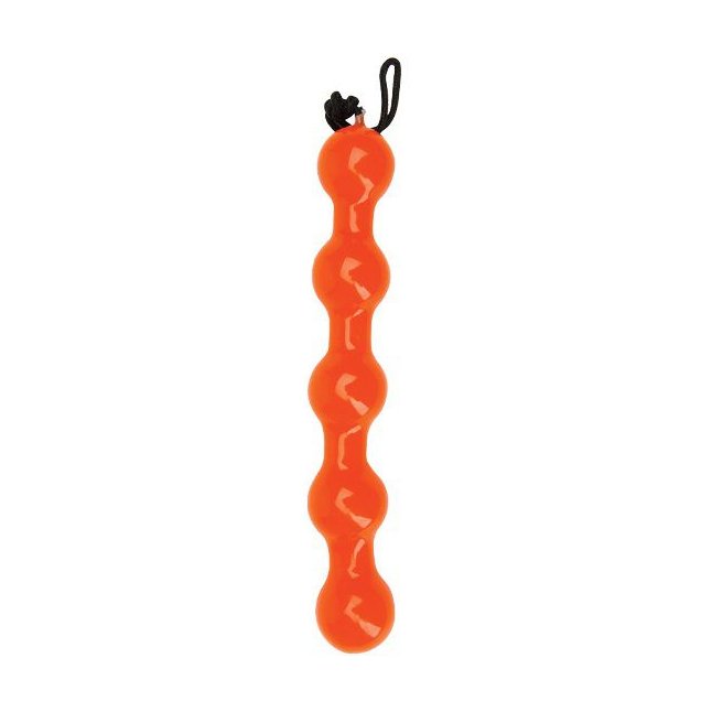 Оранжевая анальная цепочка Booty Tangerine - 24,5 см - Adam   Eve