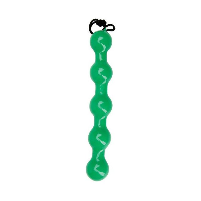 Зелёная анальная цепочка Booty Lime - 24,5 см - Adam   Eve