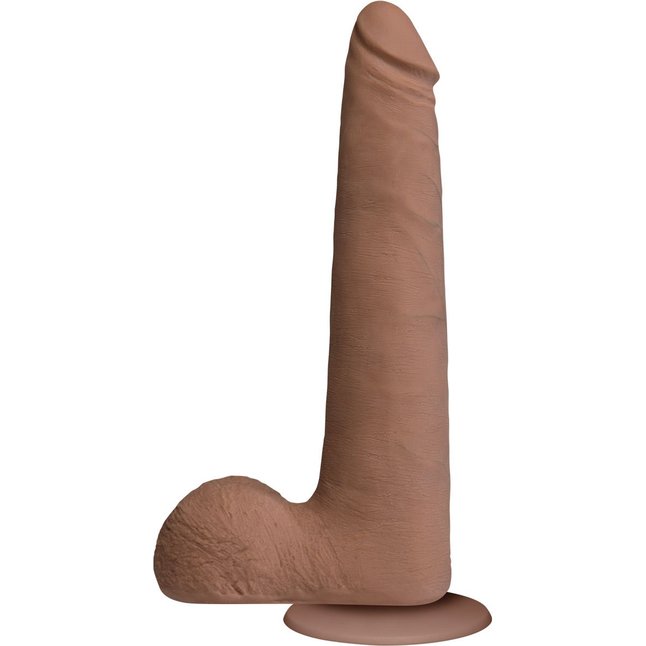 Большой коричневый фаллоимитатор - 24 см - The Realistic Cock