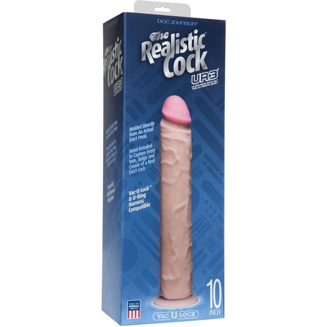 Реалистичный фаллоимитатор без мошонки - 27 см - The Realistic Cock. Фотография 3.
