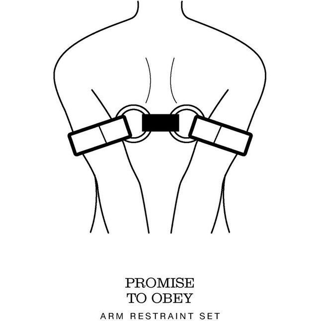 Серебристо-чёрные наручники с меховой подкладкой Promise to Obey - Fifty Shades of Grey. Фотография 4.