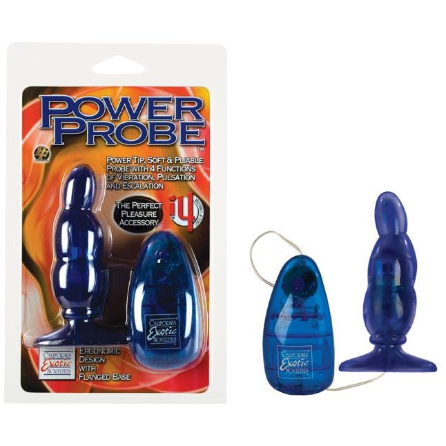 Анальный стимулятор Power Probe Blue - 12 см - Anal Toys. Фотография 2.