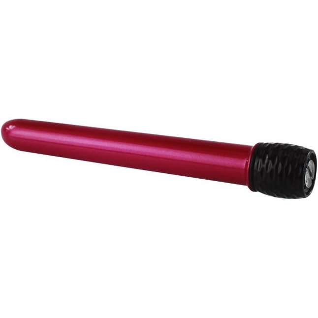Красный классический тонкий вибратор - 14,5 см. Фотография 2.