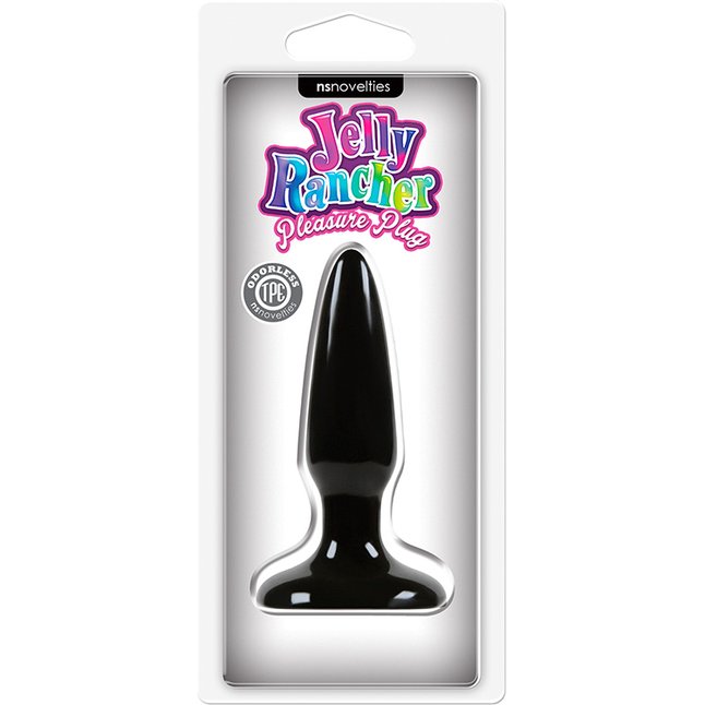 Чёрная анальная мини-пробка Jelly Rancher Pleasure Plug Mini - 8,1 см - Jelly Rancher