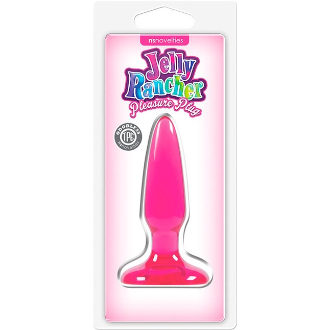 Розовая анальная мини-пробка Jelly Rancher Pleasure Plug Mini - 8,1 см - Jelly Rancher