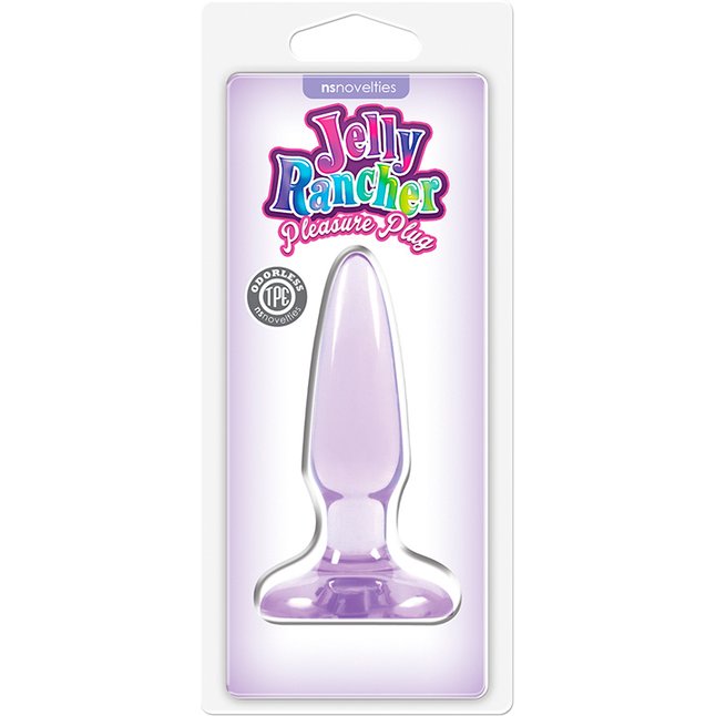 Фиолетовая анальная мини-пробка Jelly Rancher Pleasure Plug Mini - 8,1 см - Jelly Rancher