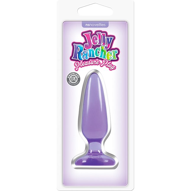 Малая фиолетовая анальная пробка Jelly Rancher Pleasure Plug Small - 10,2 см - Jelly Rancher. Фотография 2.