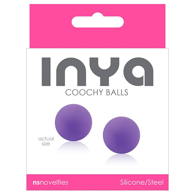 Фиолетовые вагинальные шарики без сцепки INYA Coochy Balls Purple - INYA