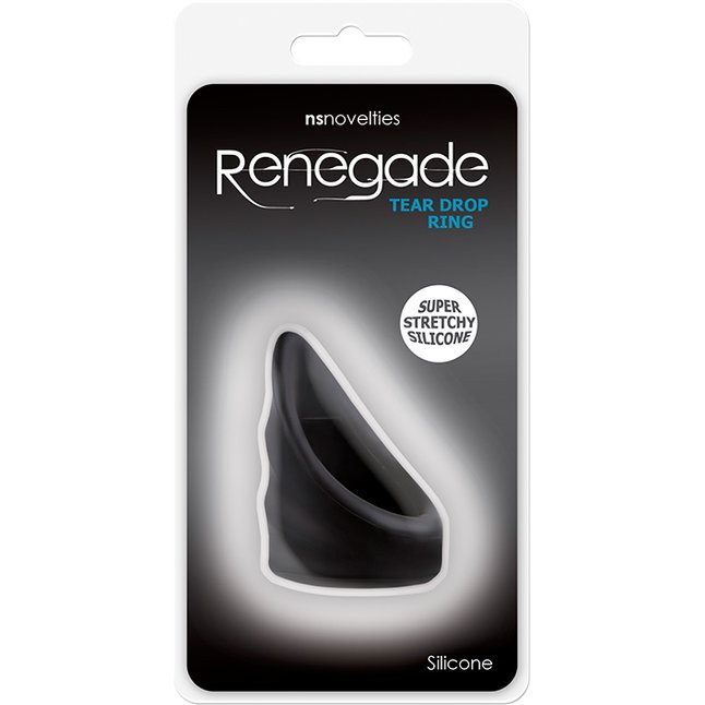 Эрекционное кольцо Renegade Tear Drop Cockring Black - Renegade. Фотография 2.